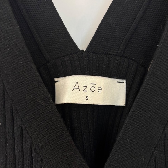 Azoe Black Ribbed Sweater Tank - Picture 2 of 7